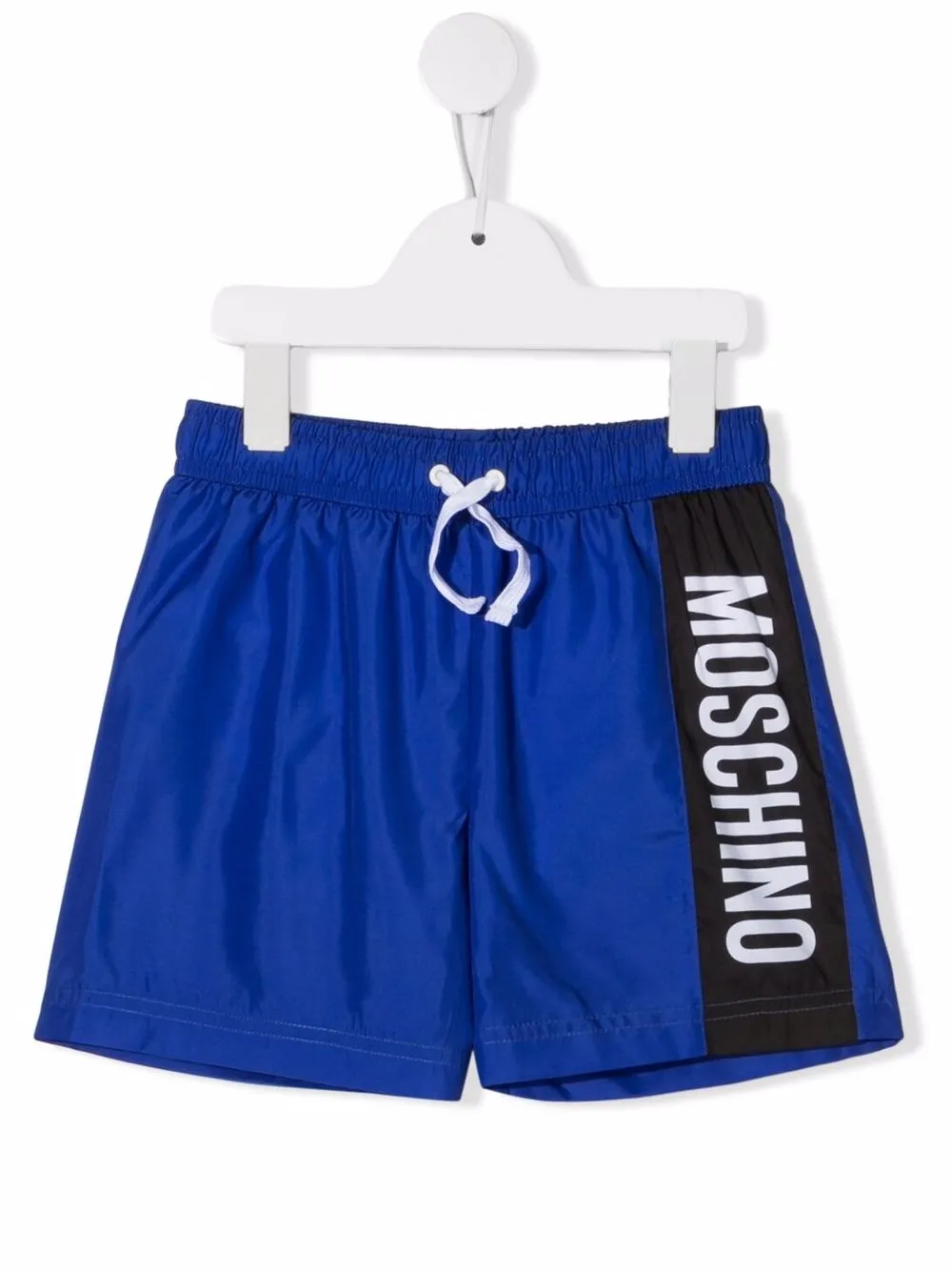 

Moschino Kids shorts de playa con logo estampado - Azul