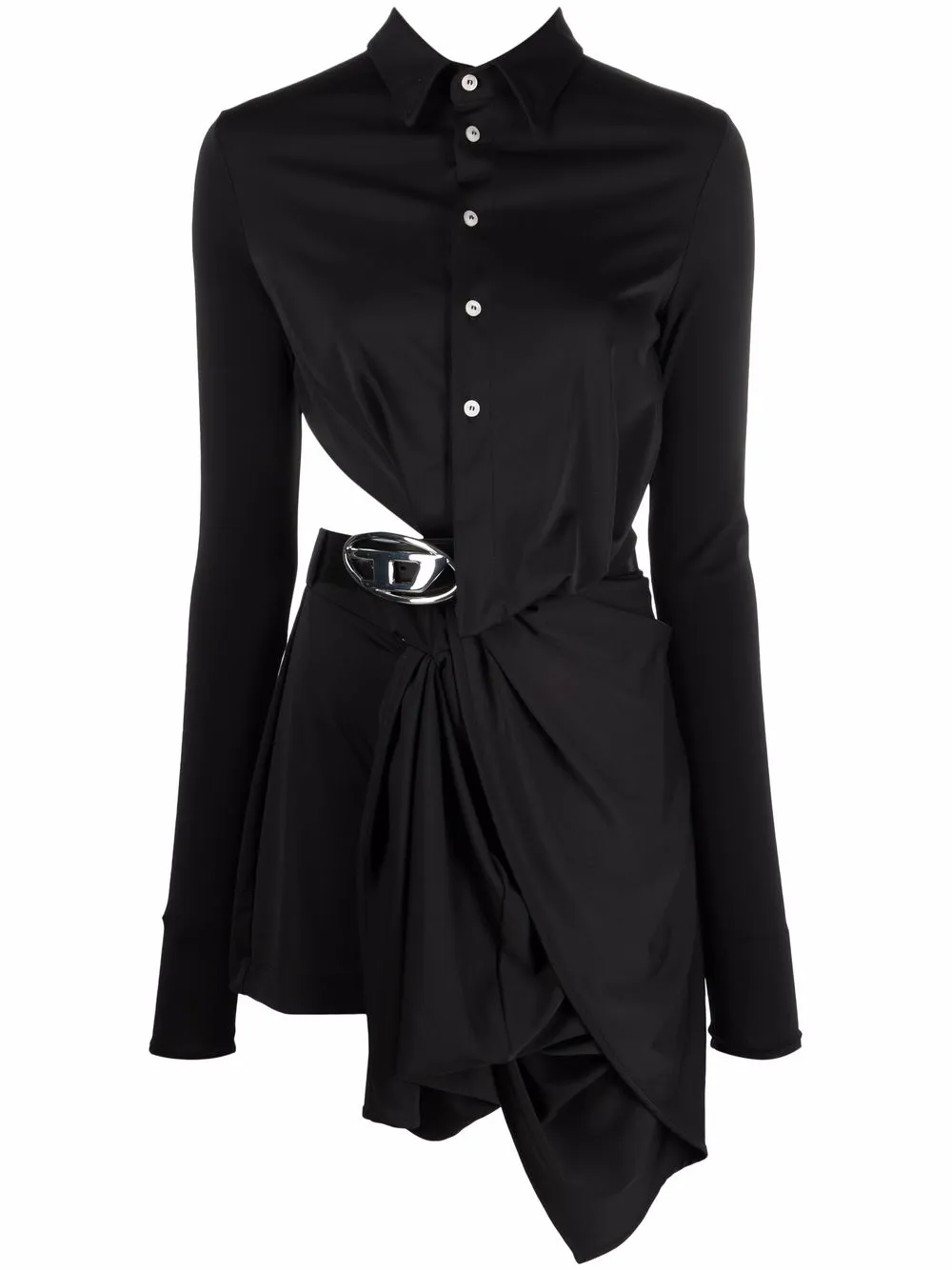 

Diesel vestido camisero D-Elm - Negro