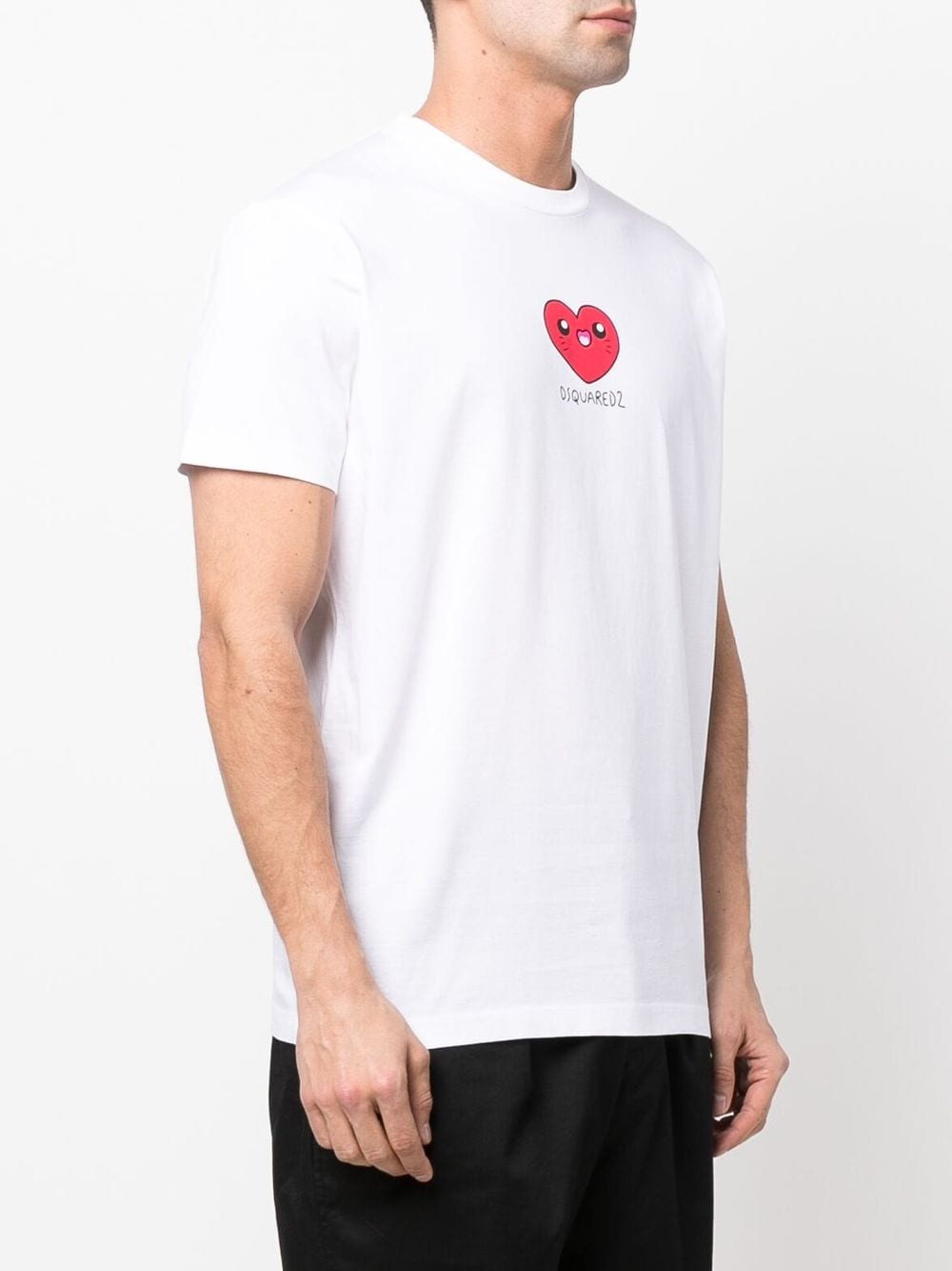 heart-motif Logo Cotton T-shirt - Farfetch
