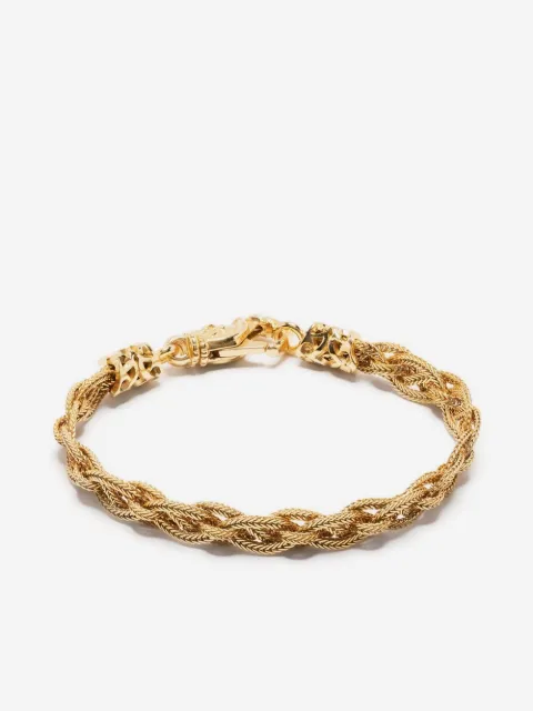 Emanuele Bicocchi pulsera trenzada Celtic bañada en oro