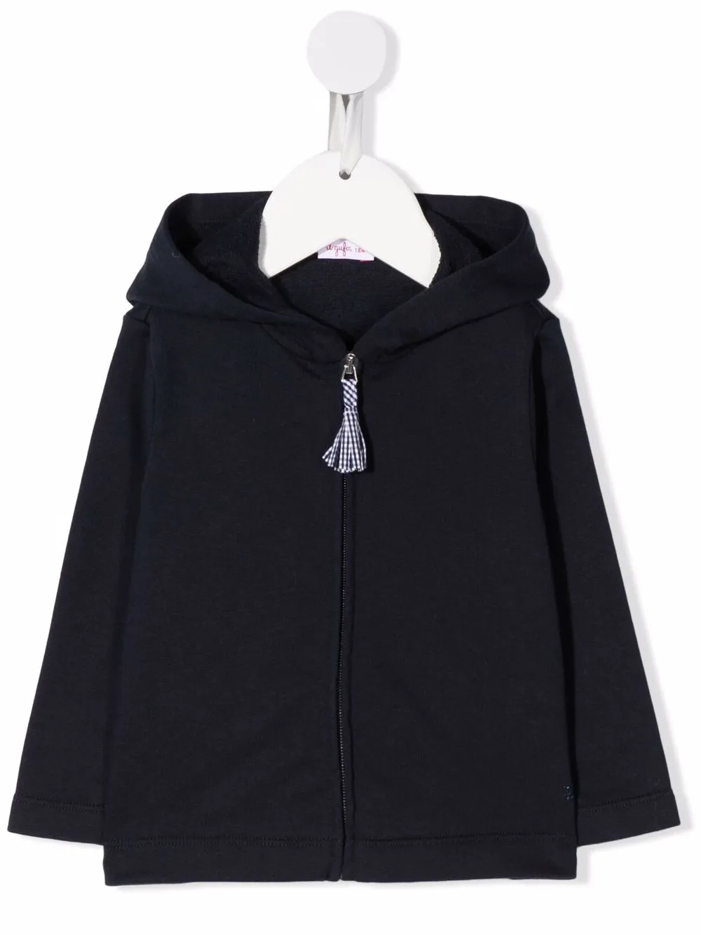 

Il Gufo tassel hooded jacket - Blue