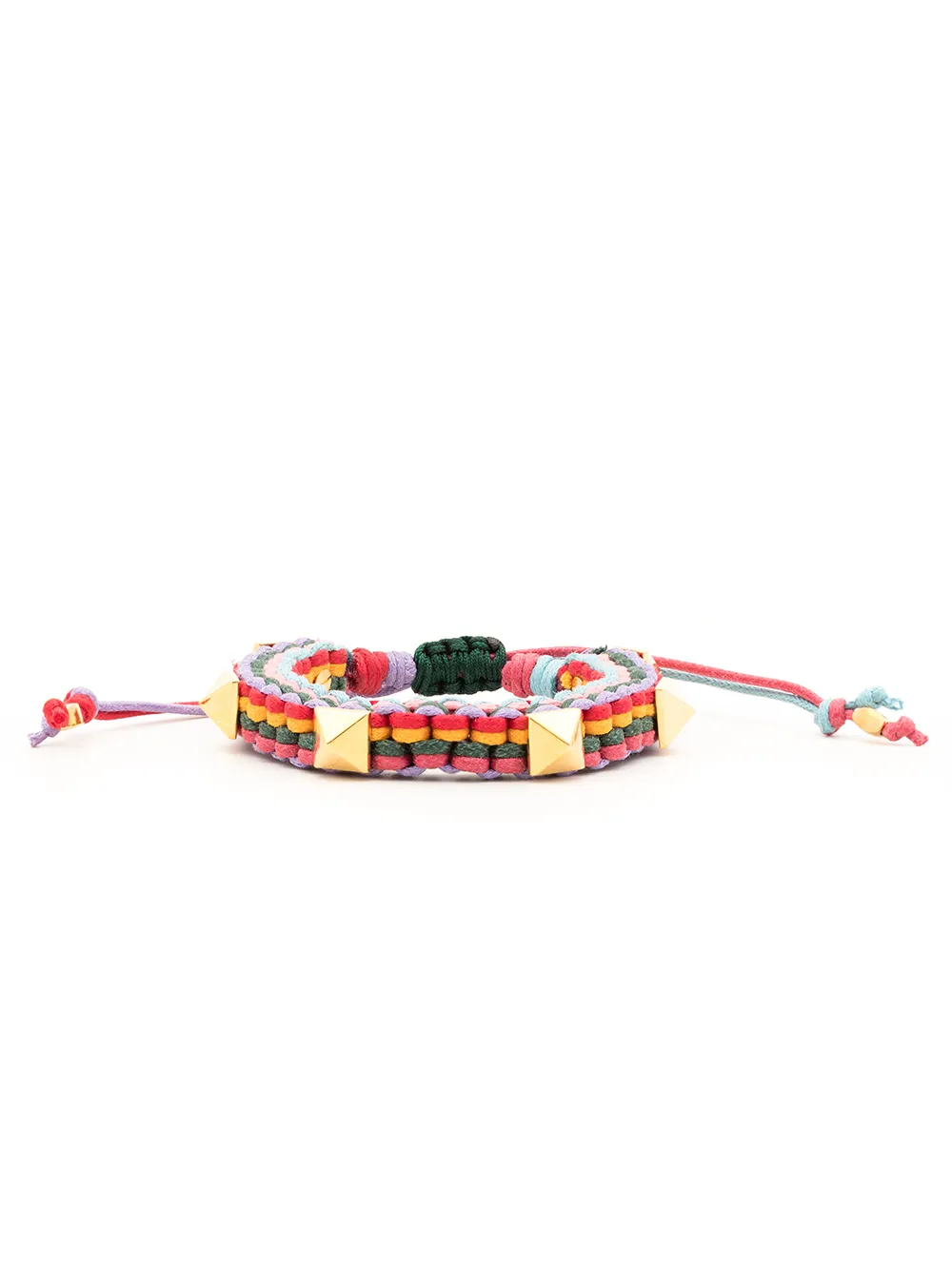 

Valentino Garavani pulsera trenzada Rockstud - Multicolor