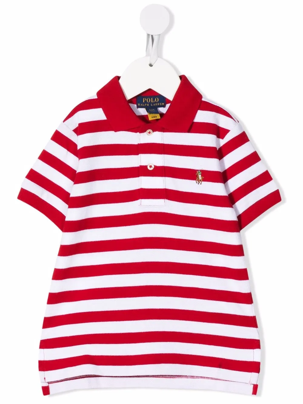 

Ralph Lauren Kids playera tipo polo manga corta - Rojo