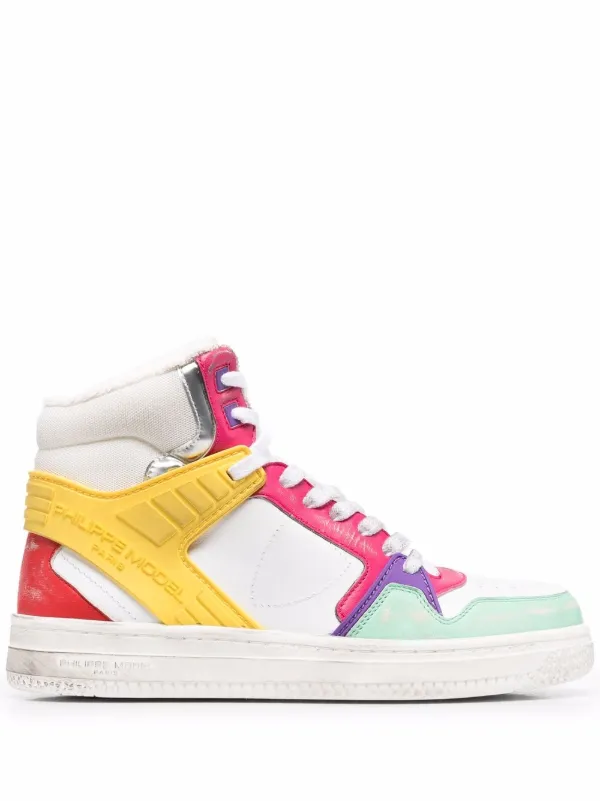 Philippe Model Paris Tenis Altos Con Color Block - Farfetch