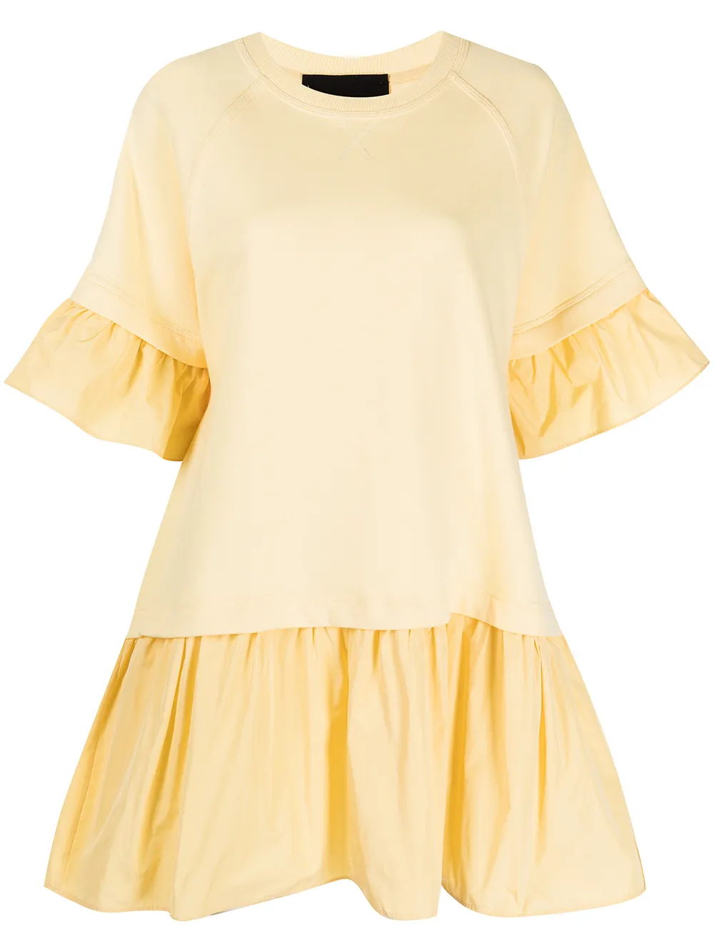 

RED Valentino vestido estilo playera The Black Tag - Amarillo