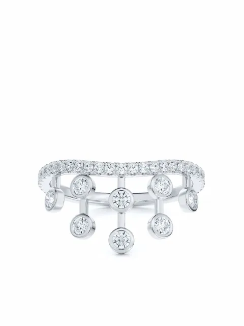 DE BEERS platinum Dewdrop diamond crown ring