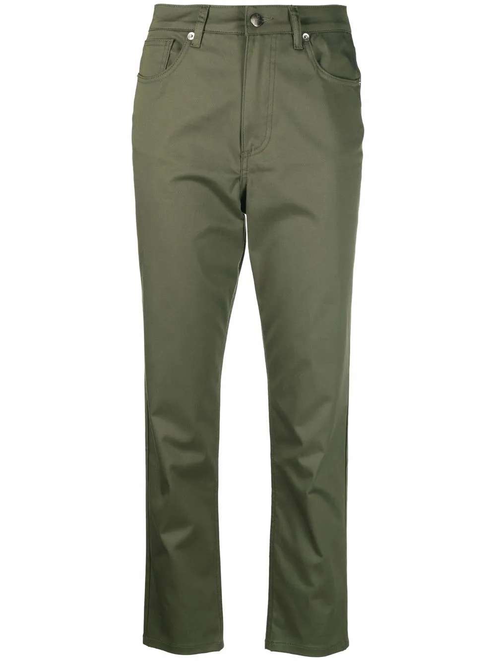 

Société Anonyme cropped slim-cut trousers - Green