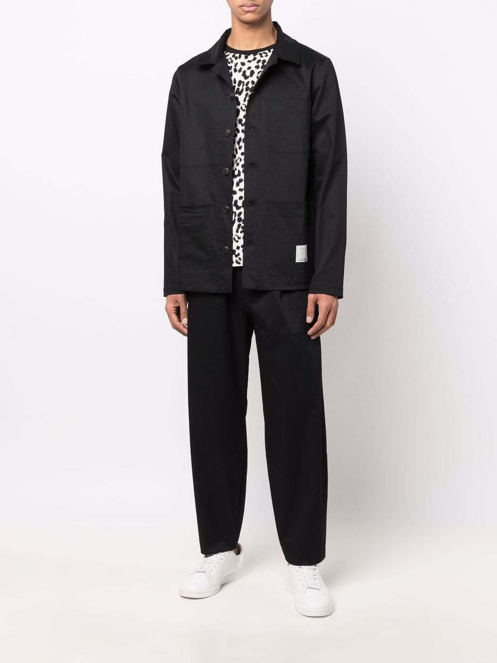 Société Anonyme Button-up jack - Zwart