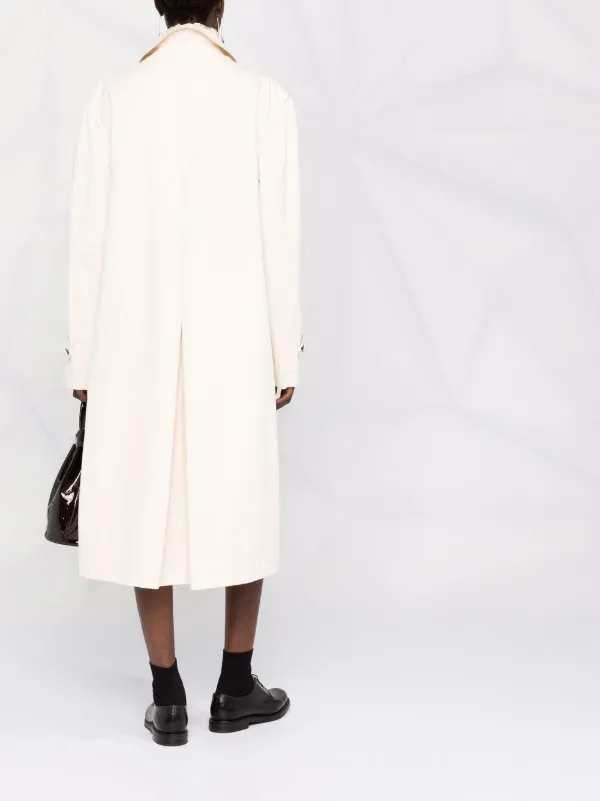 【送料&関税込】Maison Margiela Single-breasted Midi Coat Maison Margiela single-breasted Midi Coat | Neutrals