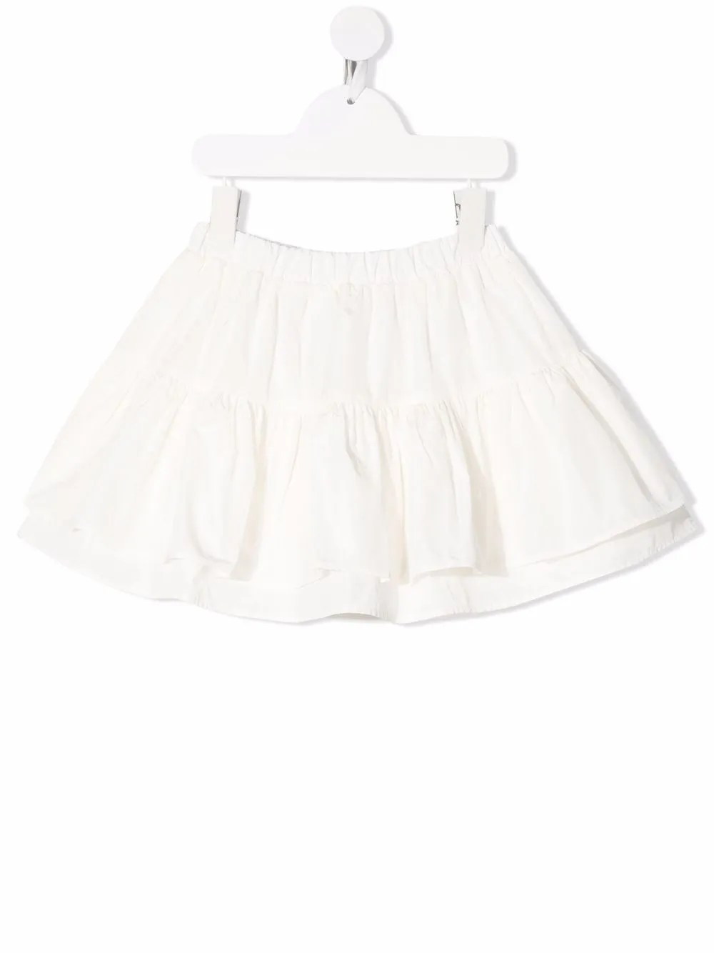 

Douuod Kids falda con capas escalonadas - Blanco