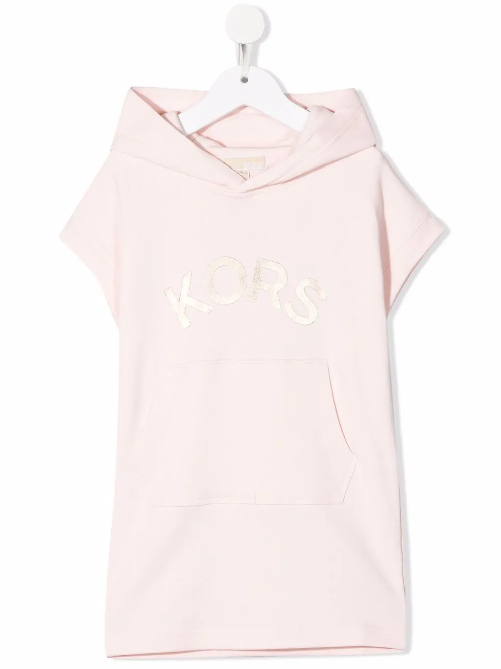 

Michael Kors Kids vestido con capucha y logo estampado - Rosado