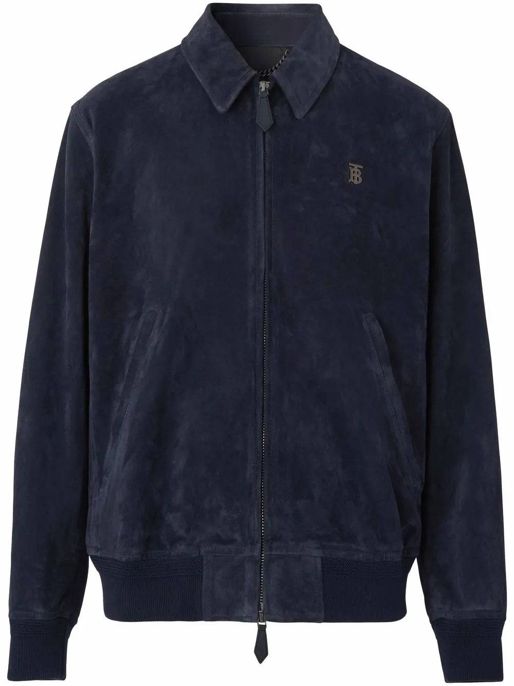 

Burberry monogram motif Harrington jacket - Blue