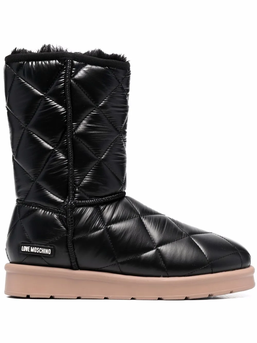 

Love Moschino botines capitonados - Negro