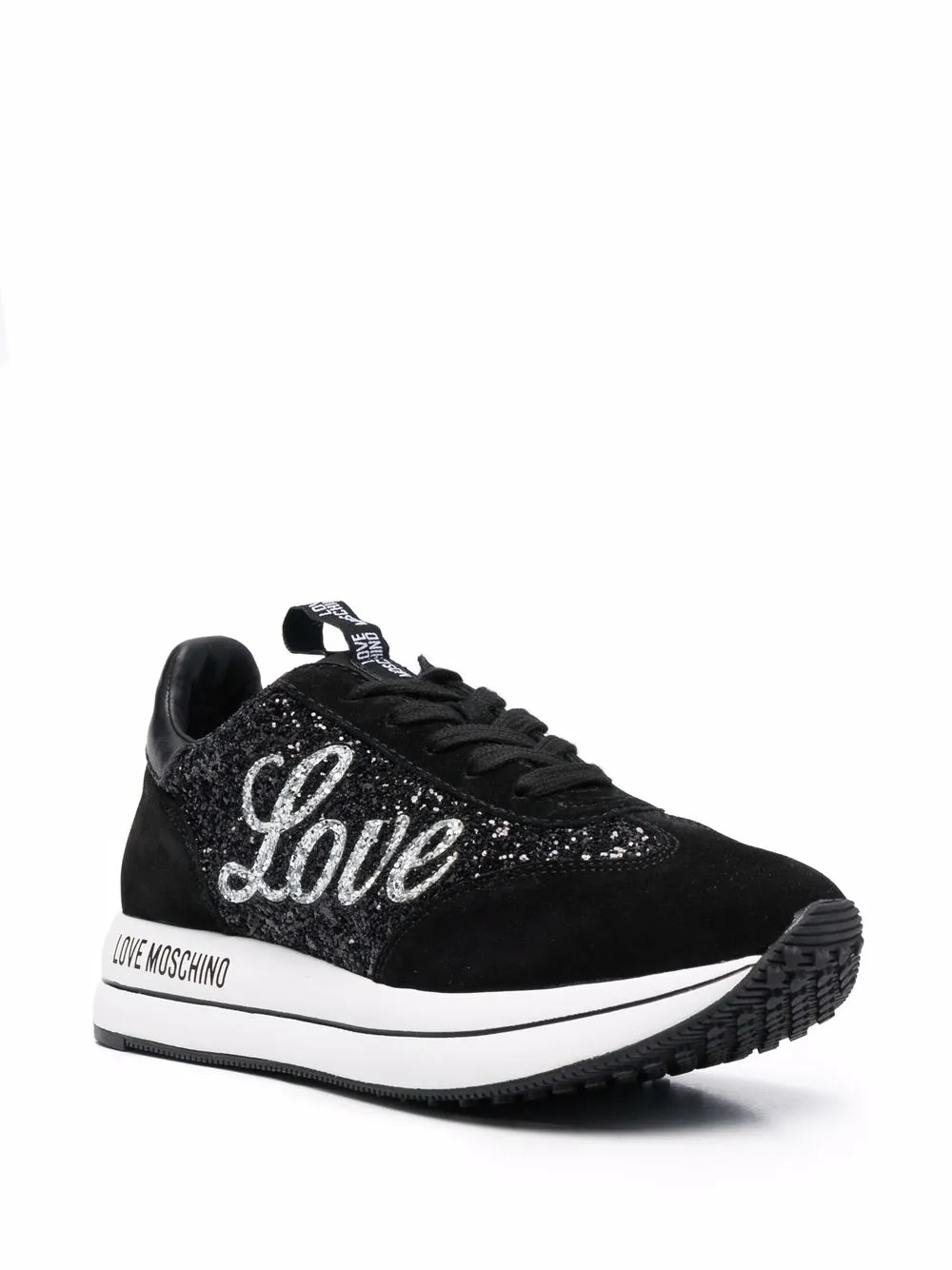 Love Moschino glitter-detail logo-print trainers | Low-Tops | Image 2