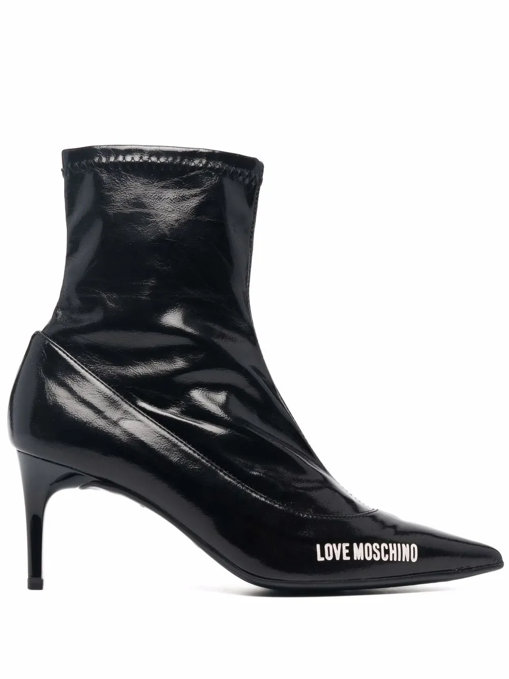 

Love Moschino botas con tacón alto y logo - Negro