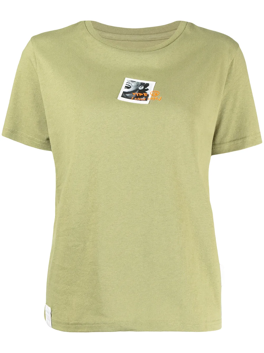 

izzue logo crew-neck T-shirt - Green