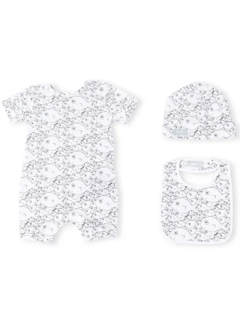 Herno Kids fish-print baby set