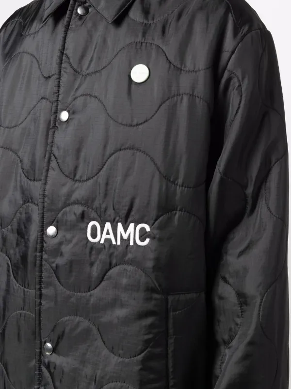 OAMC Quilted logo-print Coat - Farfetch