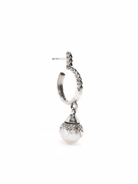 Emanuele Bicocchi Pearl Hoop Earring