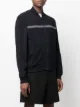 Zegna stripe-detail zip-up sweatshirt