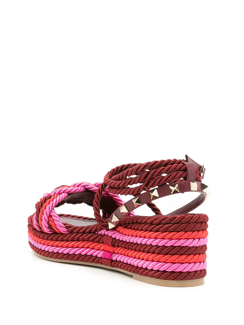 Valentino Garavani Sandalen met plateauzool Rood