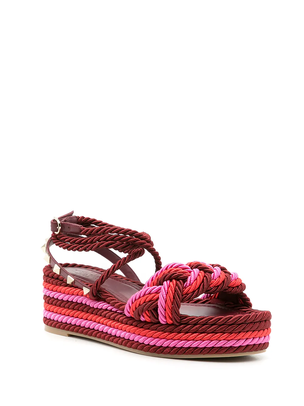 Valentino Garavani Sandalen met plateauzool Rood