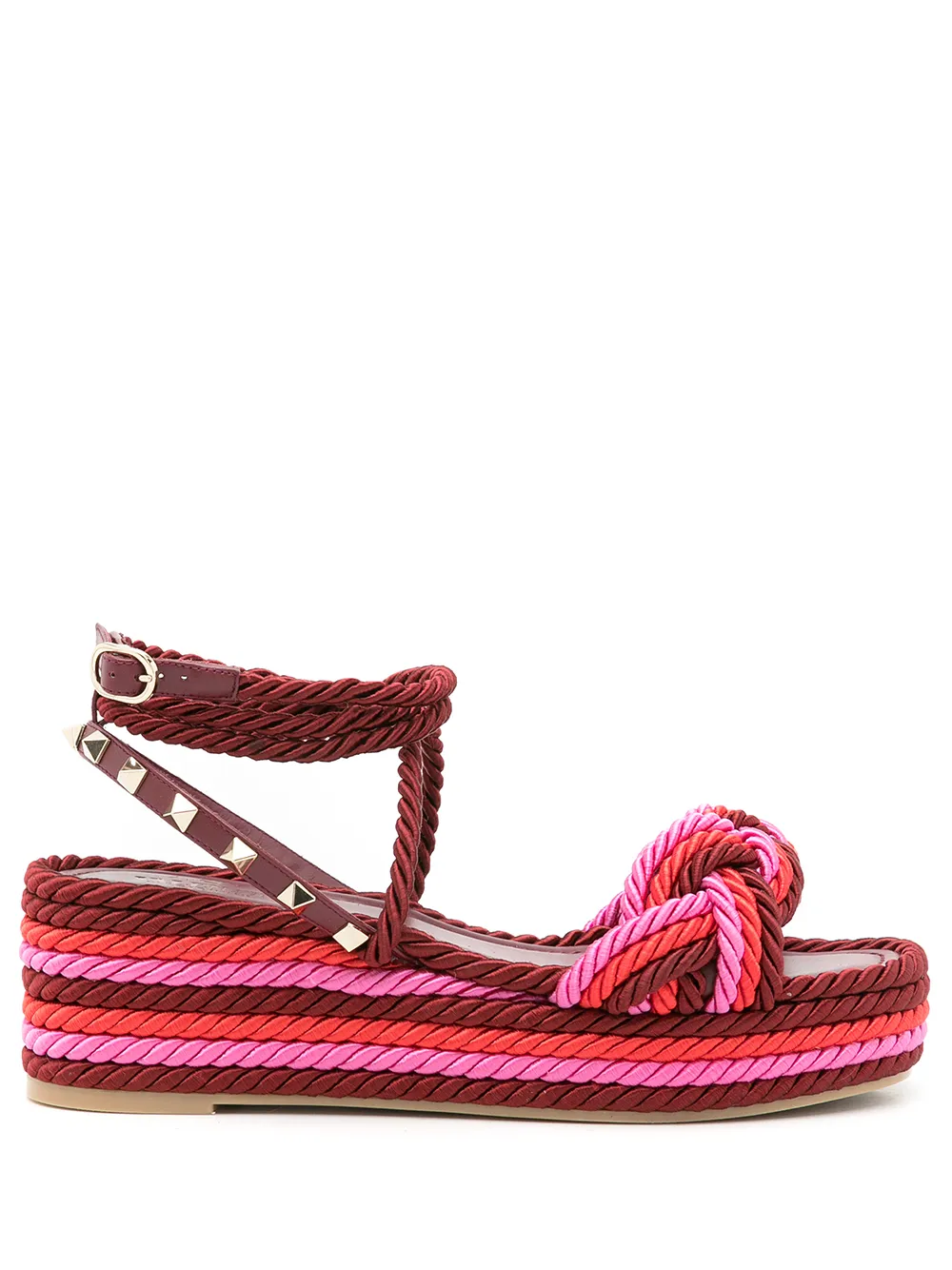 Valentino Garavani Sandalen met plateauzool Rood