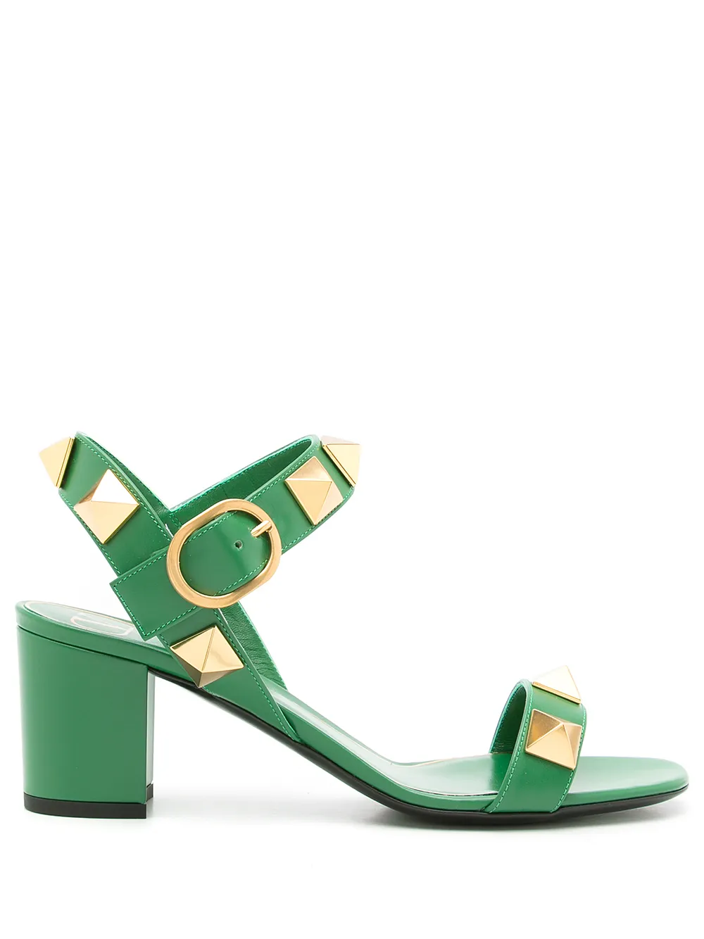 

Valentino Garavani Roman Stud leather sandals - Green