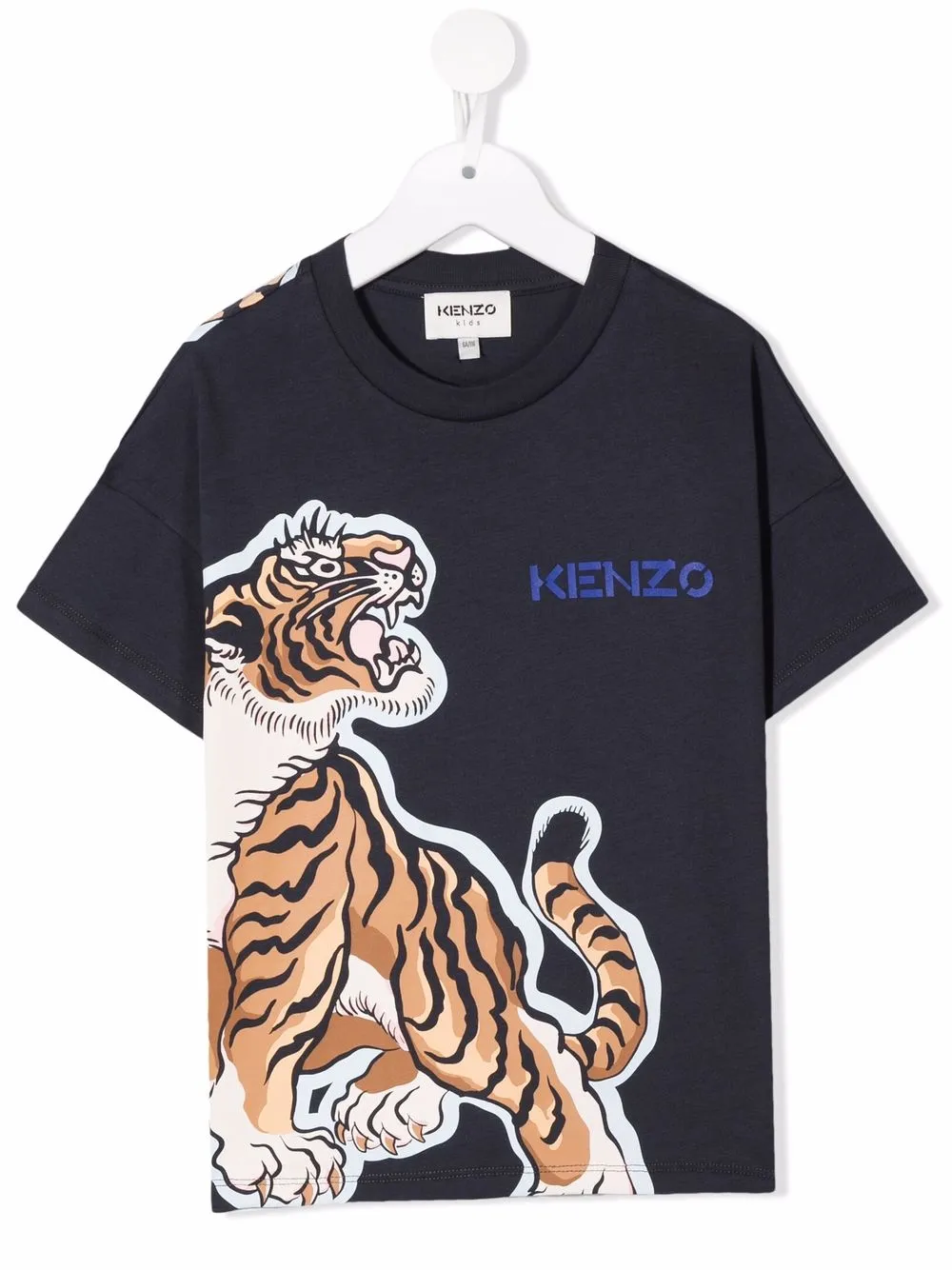 

Kenzo Kids playera con estampado Tiger - Azul