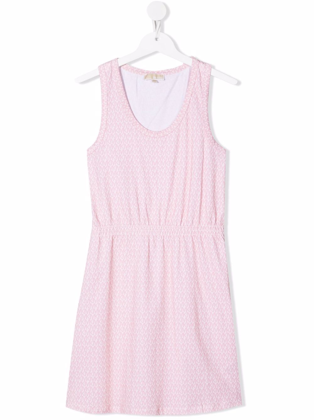 Michael Kors Kids TEEN cotton monogram-print dress - Pink