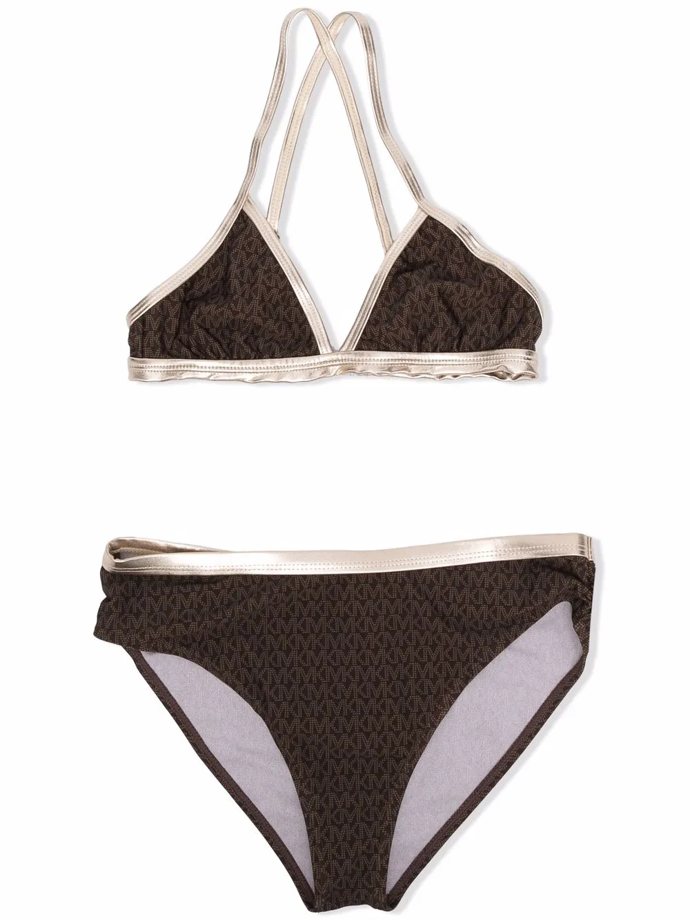 

Michael Kors Kids TEEN logo bikini set - Brown