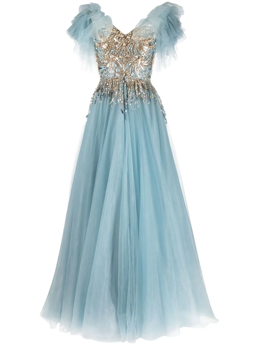 

Jenny Packham vestido Dream Land con cuentas - Azul