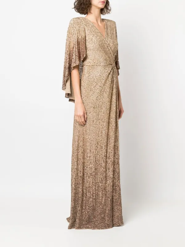Jenny Packham sequin-embellished Cape 