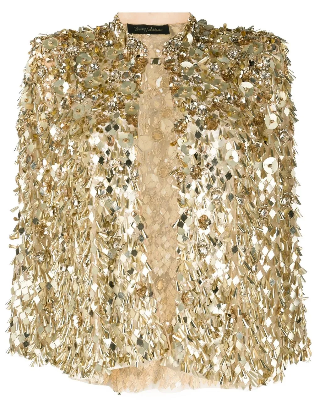 

Jenny Packham sequin-embellished jacket - Gold