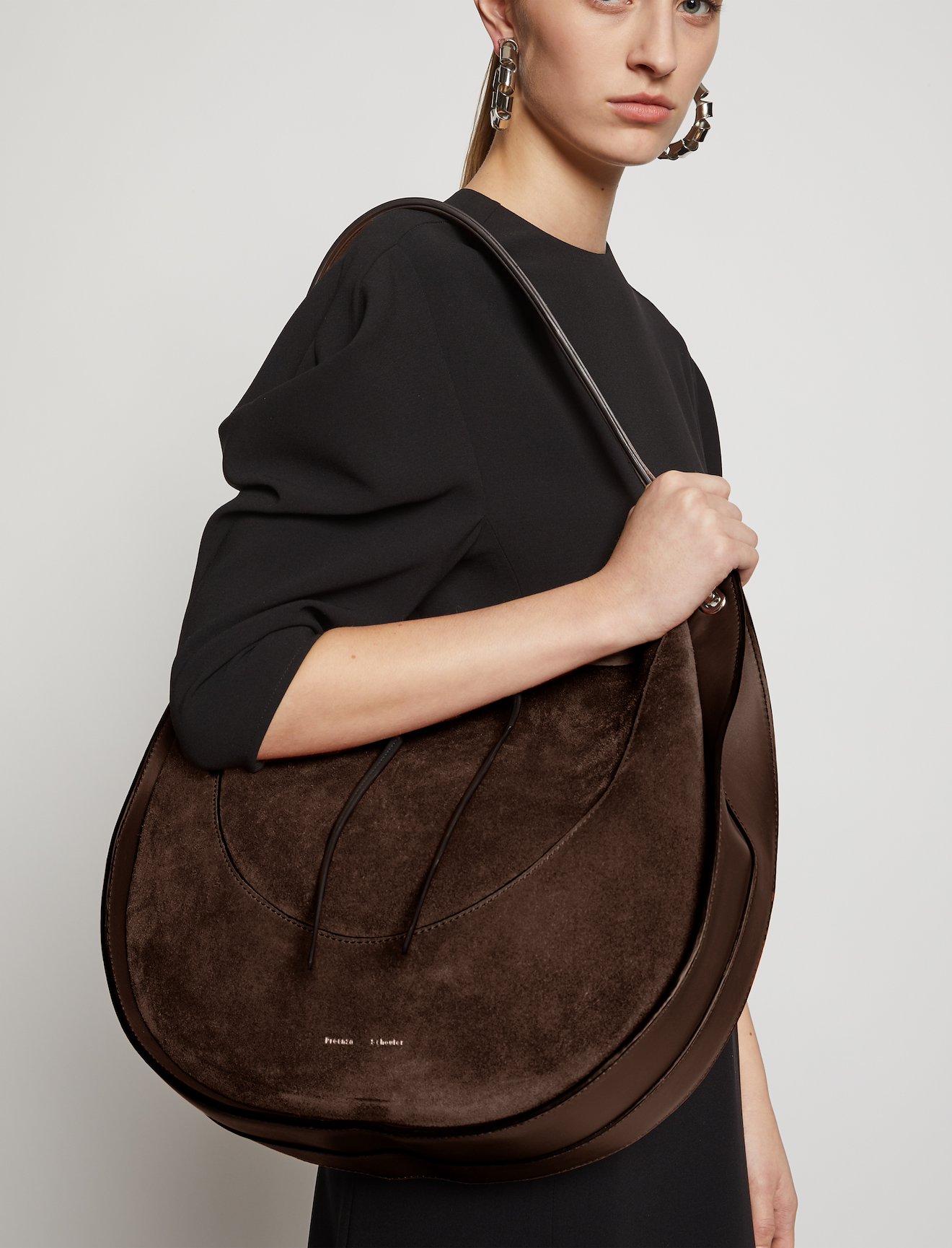 large Arch suede shoulder bag #5