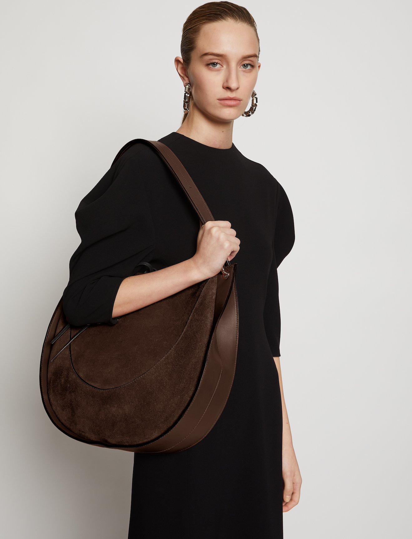 large Arch suede shoulder bag #2