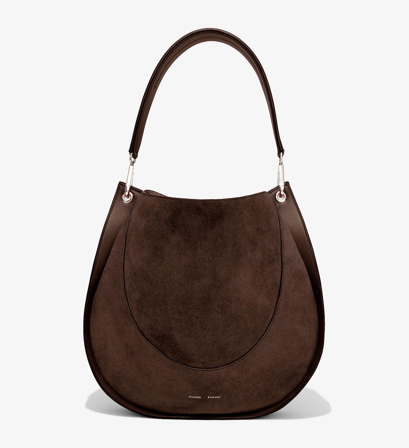 large Arch suede shoulder bag