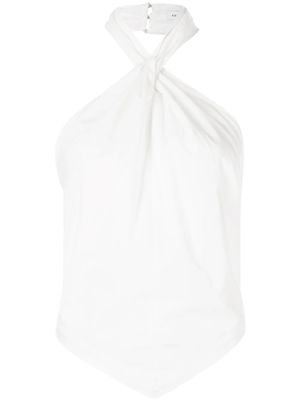 

ANINE BING Marilyn halterneck sleeveless top - White