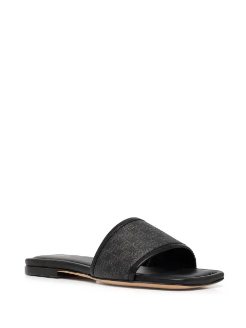 ANINE BING Ria monogram-print Slides - Farfetch