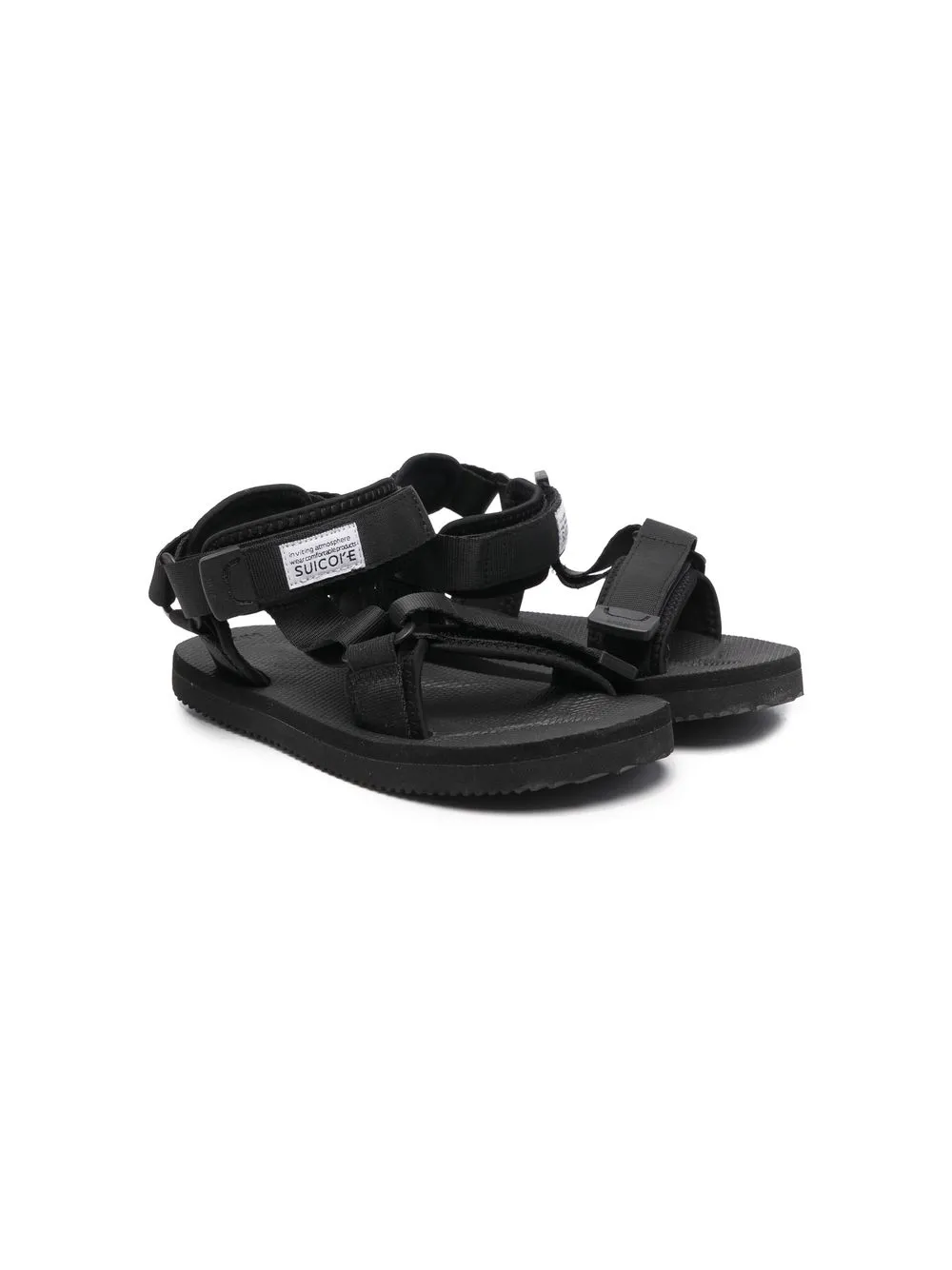 

SUICOKE KIDS DEPA–V2 OG logo patch sandals - Black