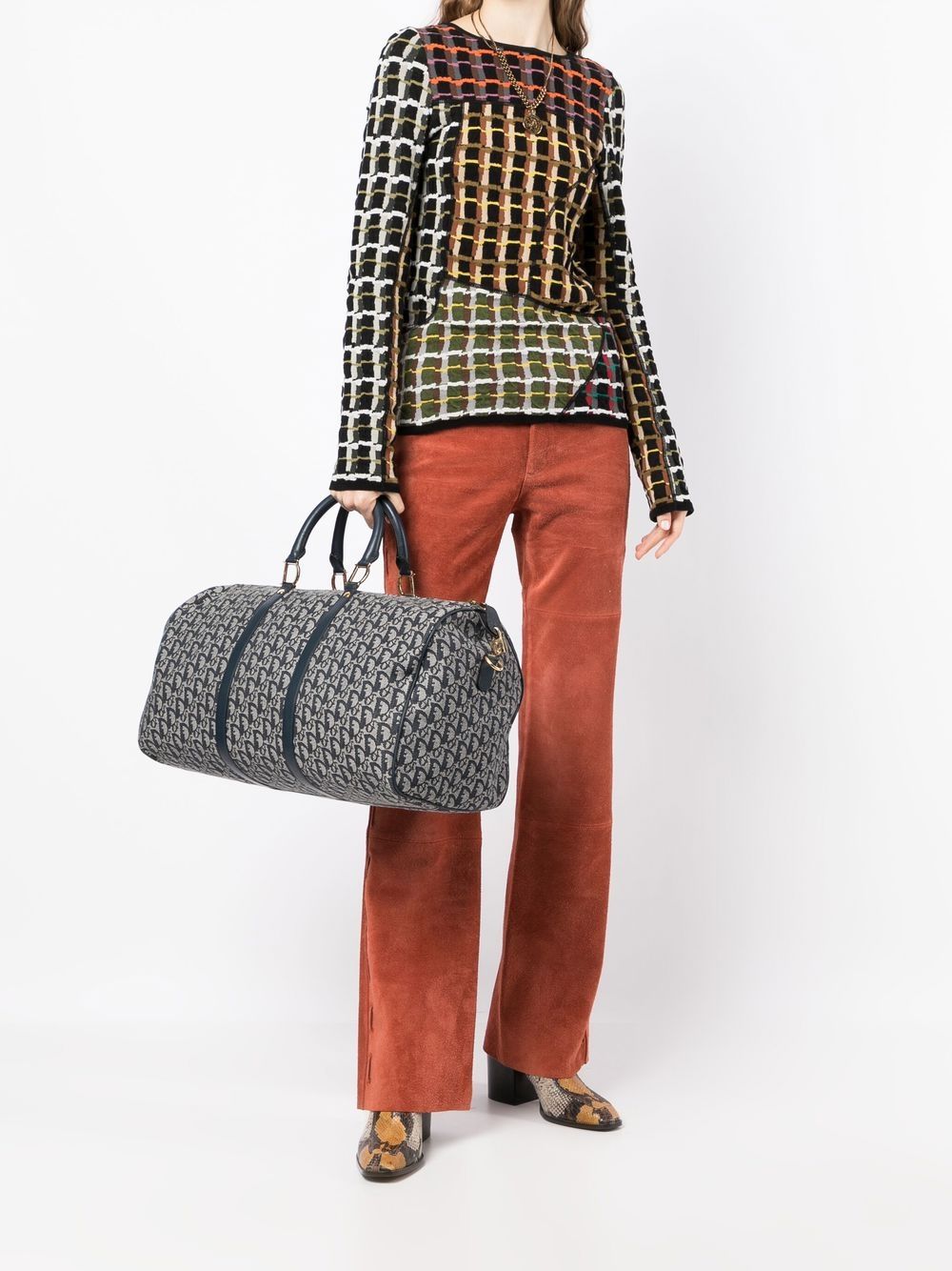 Christian Dior 2000s pre-owned Mini Trotter Boston Bag - Farfetch