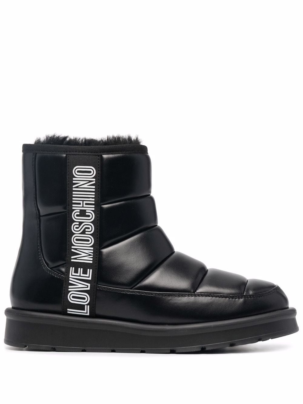 Image 1 of Love Moschino logo-print chunky boots