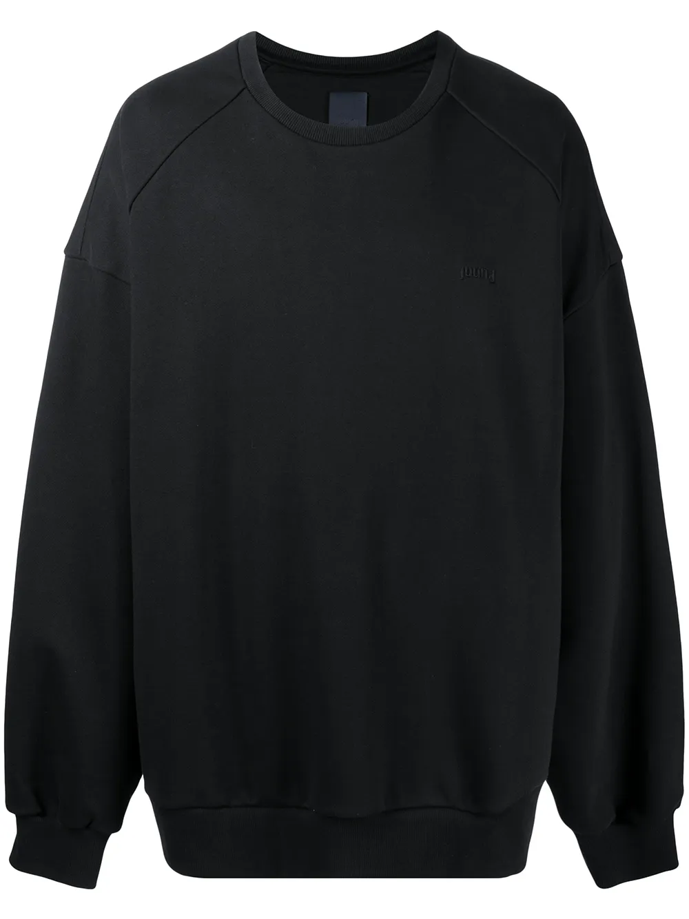 

Juun.J sudadera con cuello redondo - Negro