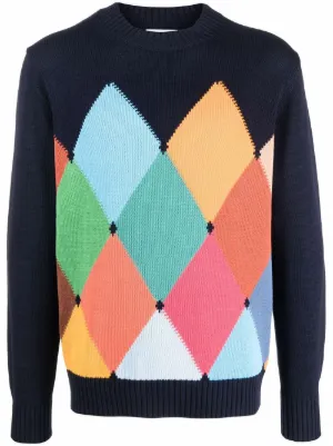 Pullover Ballantyne in cotone e cashmere