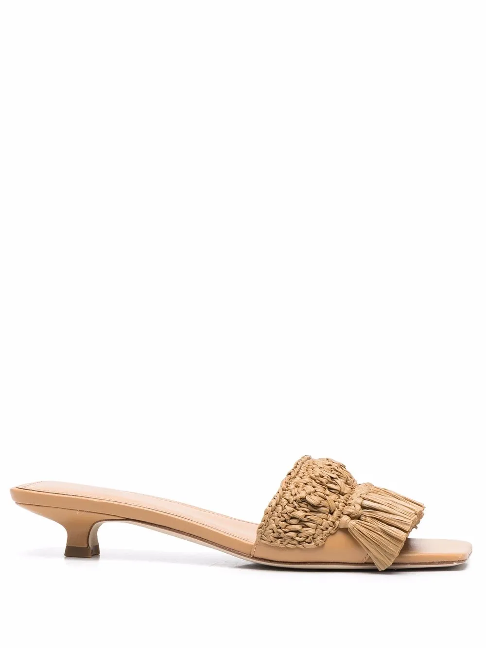 

Ash Nomad fringed low-heel mules - Neutrals