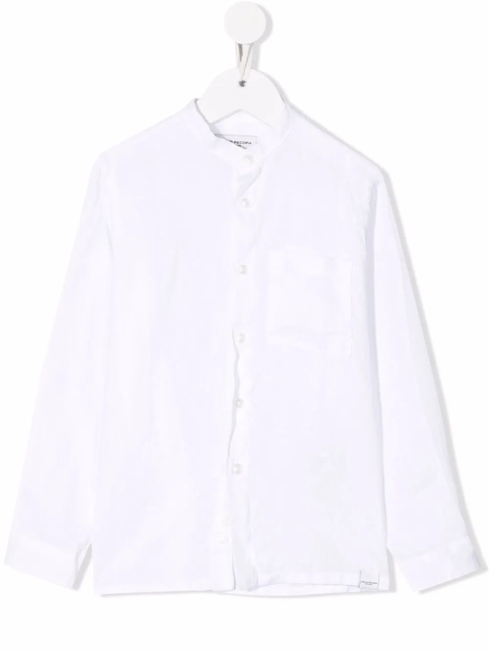 

Paolo Pecora Kids camisa sin cuello - Blanco