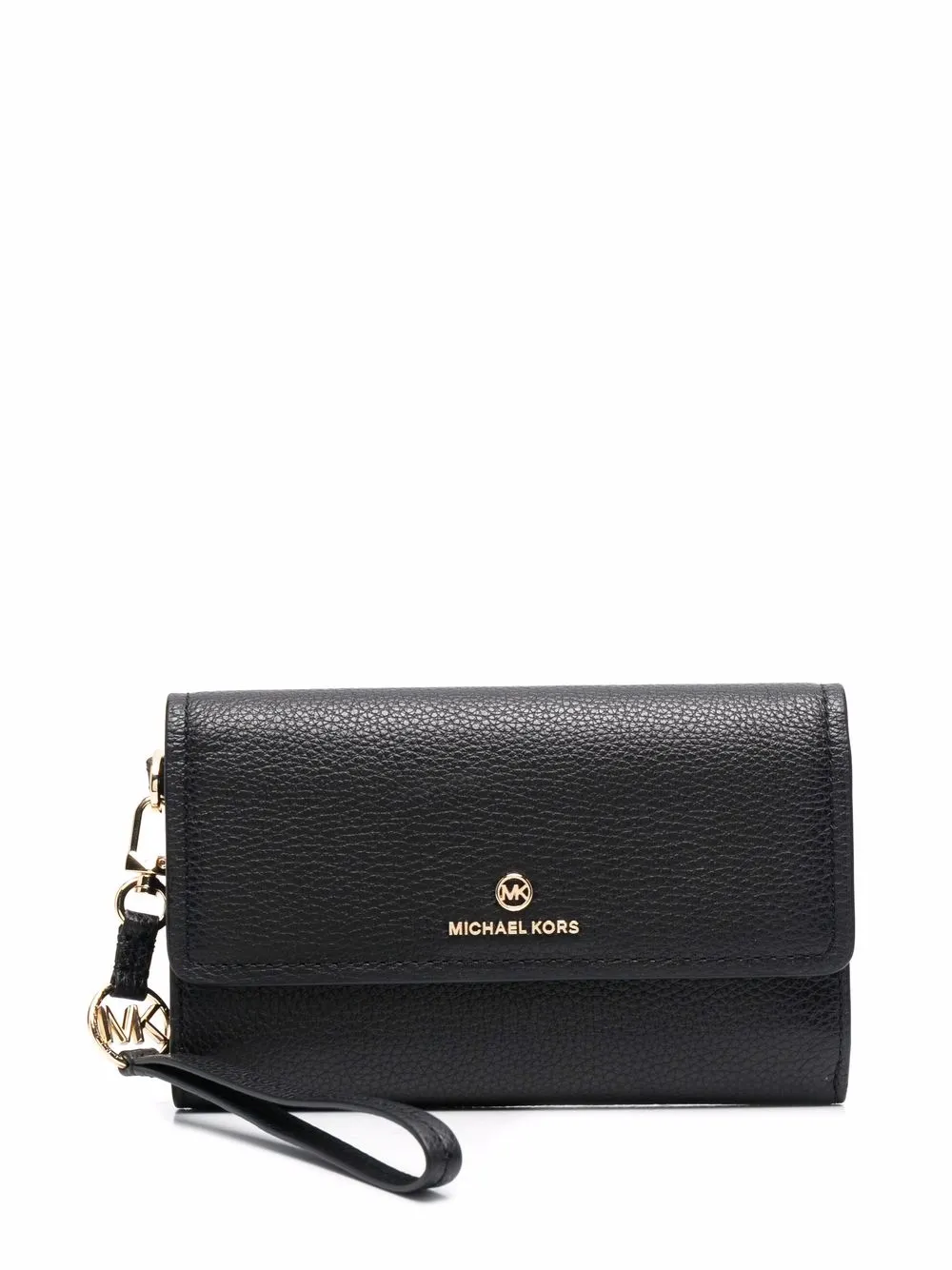 

Michael Michael Kors cartera grande con placa del logo - Negro