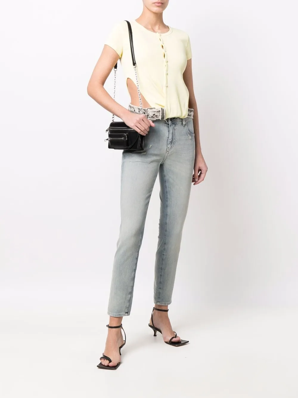 Diesel Jeans met gerafeld-effect - Blauw