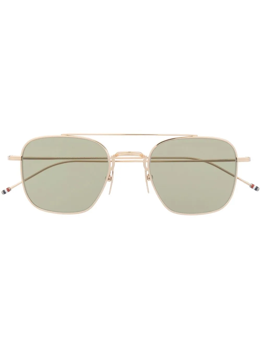 

Thom Browne Eyewear lentes de sol con armazón estilo piloto - Dorado