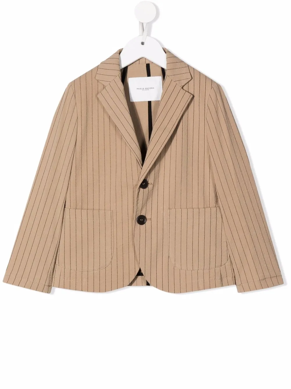 

Paolo Pecora Kids pinstripe single-breasted blazer - Neutrals